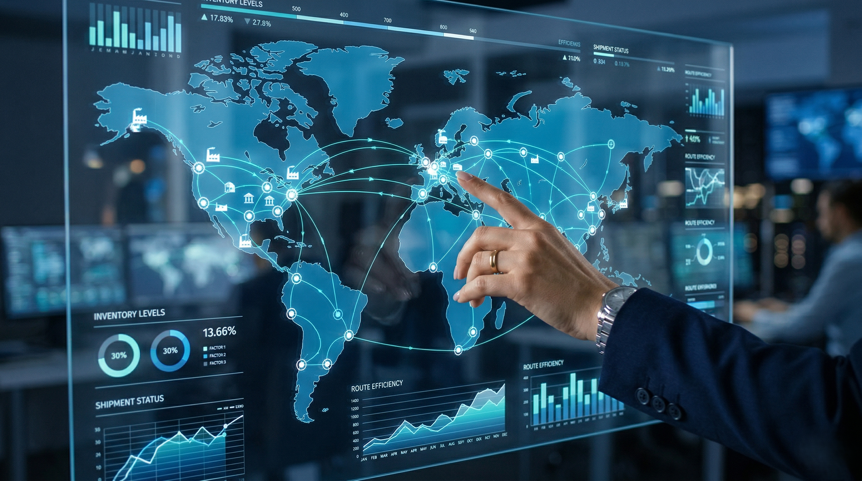 Global electronic components sourcing network